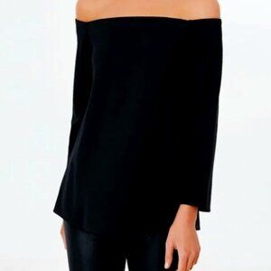 TUCKERNUCK Black Miranda Off the Shoulder Top Size Medium - NWT